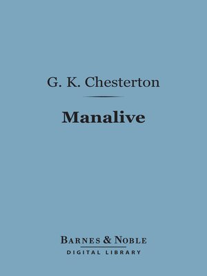 cover image of Manalive (Barnes & Noble Digital Library)
